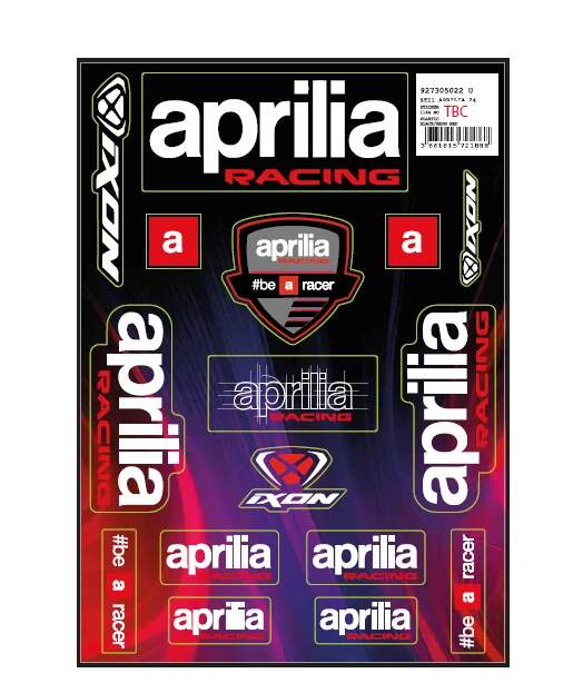 Velký set samolepek Aprilia Racing MotoGP - týmová edice - Aprilia Racing školní a&nbsp;kancelářské potřeby