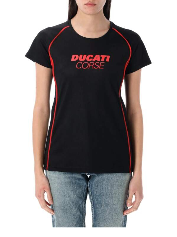 Ducati Corse dámské tričko with inscription - S 2026 - Ducati Corse dámské oblečení Ducati
