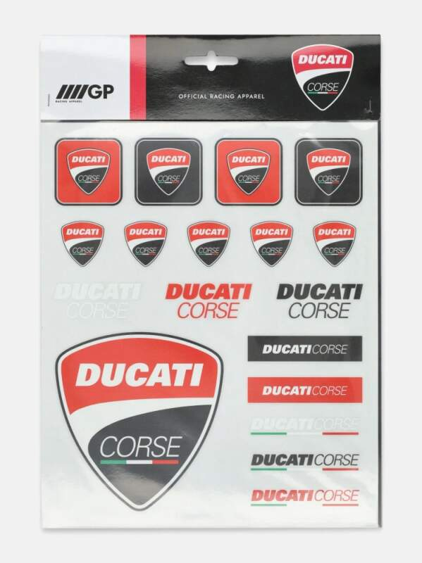 Ducati Corse velké samolepky A4 official 2026 - Ducati Corse ostatní suvenýry Ducati