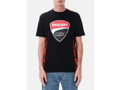 Ducati Corse pánské tričko camu logo black 2026