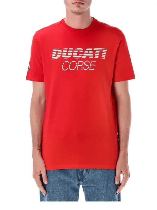 Ducati Corse pánské tričko inscription red 2026 - Ducati Corse trička, polo trička, košile Ducati