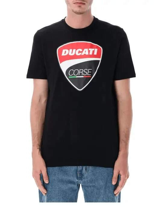 Ducati Corse pánské tričko big logo black 2026 - Ducati Corse trička, polo trička, košile Ducati