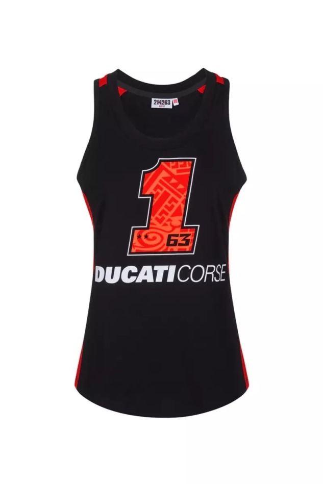 Francesco Bagnaia dámské tílko 1 DUCATI - L - Francesco Bagnaia dámské oblečení