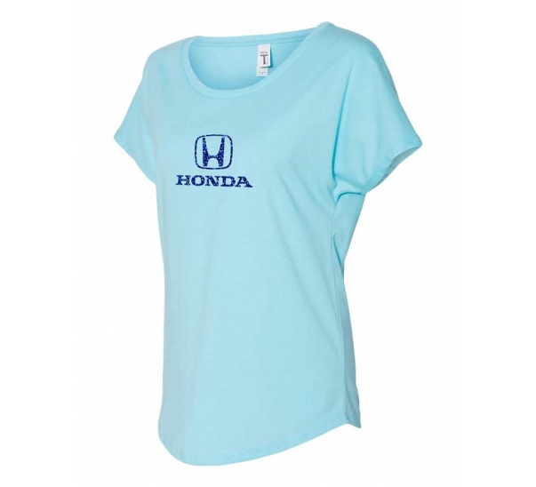 HRC Honda dámské tričko blue - S 2026 - HRC Honda dámské oblečení