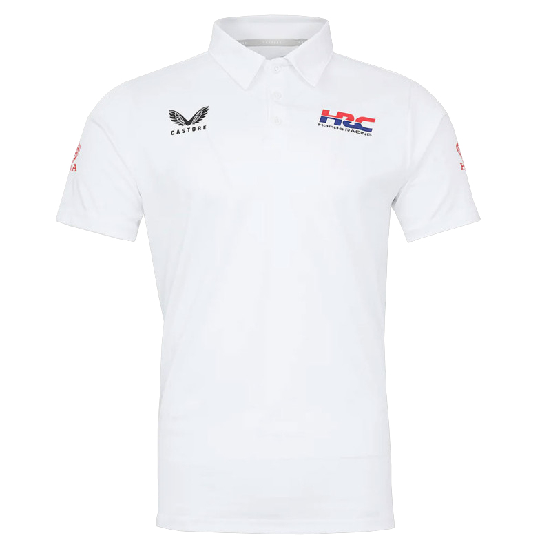 HRC Honda pánské polo tričko white - L 2026 - HRC Honda trička, polo trička, košile