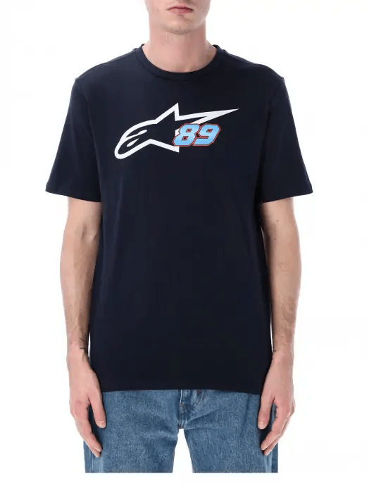 Tričko Jorge Martin - Alpinestars tmavě modré - XL - Jorge Martin trička, polo trička, košile