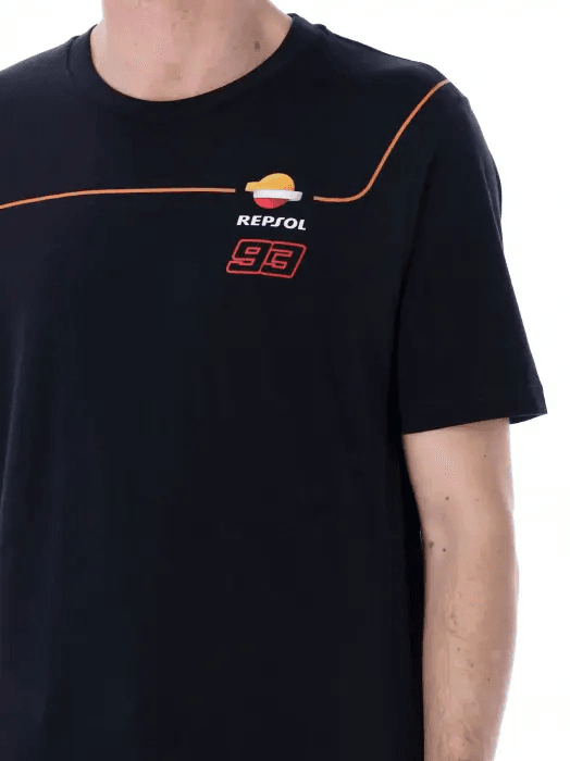 Marc Marquez pánské tričko small logo 93 dark blue 2026 - Marc Marquez trička, polo trička, košile