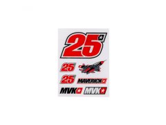 Maverick Vinales malé samolepky MVK 25
