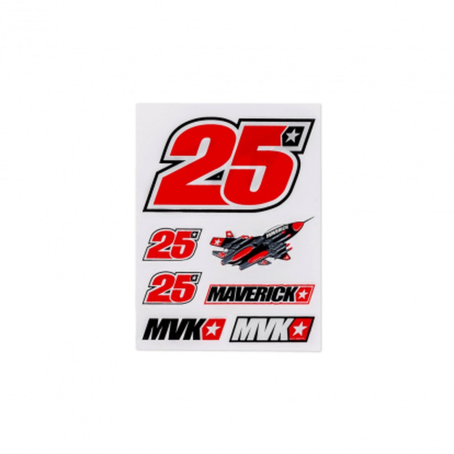 Maverick Vinales malé samolepky MVK 25 - Maverick Vinales ostatní suvenýry