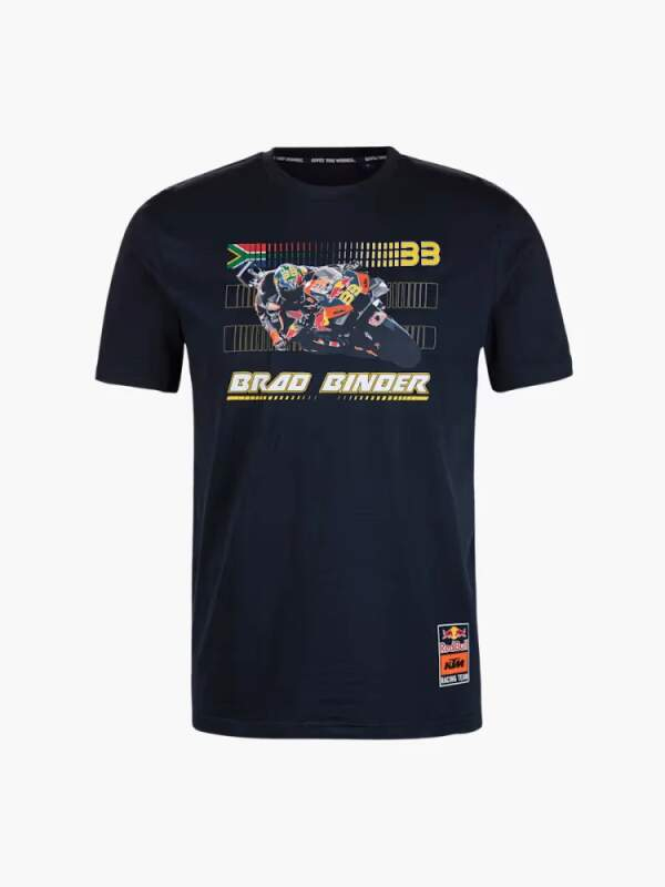 Red Bull KTM dětské tričko #33 Brad Binder Velocity Spirit navy 2025 - Red Bull KTM dětské oblečení