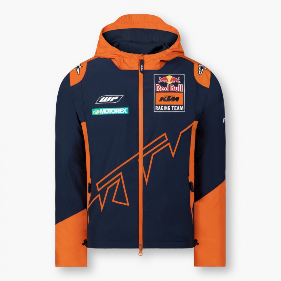 Red Bull KTM pánská bunda s&nbsp;kapucí official Teamline Replica 2023 - Red Bull KTM mikiny, bundy