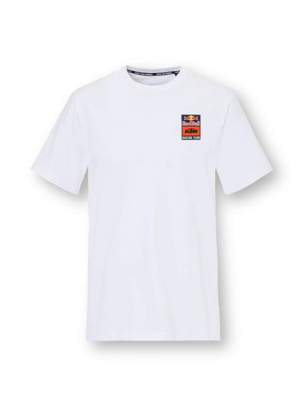 Red Bull KTM pánské tričko logo print white - Red Bull KTM trička, polo trička, košile
