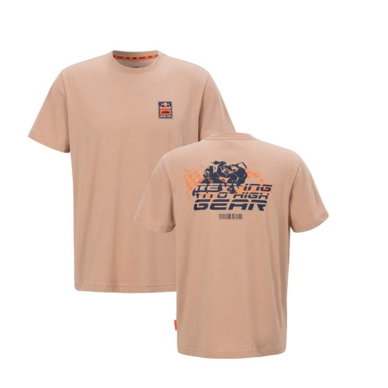 Red Bull KTM pánské tričko gear brown 2025 - Red Bull KTM trička, polo trička, košile