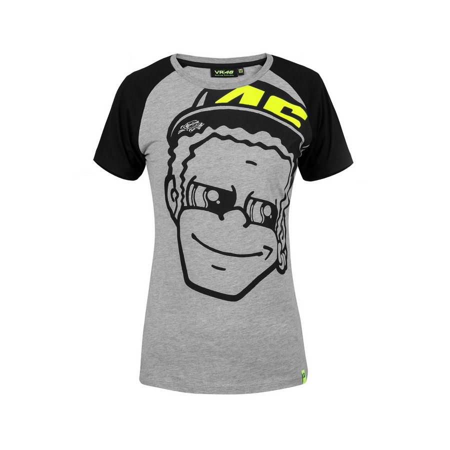 Valentino Rossi dámské tričko VR46 classic grey head - XS