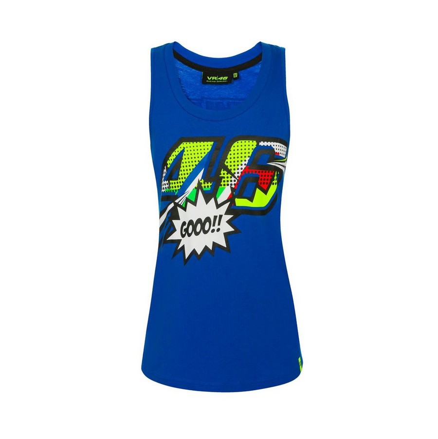 Valentino Rossi dámské tílko blue Classic (Pop Art) 2019 - L