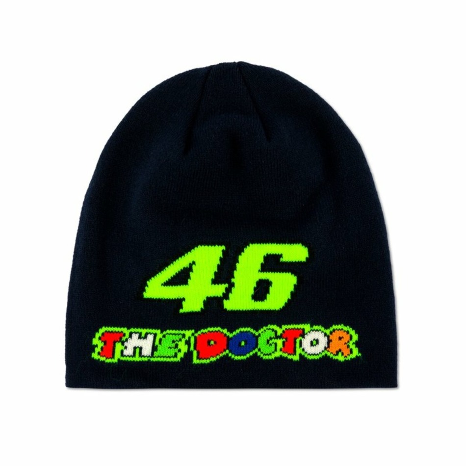 Valentino Rossi dětská zimní čepice VR46 - The Doctor black 2022 - Valentino Rossi dětské oblečení
