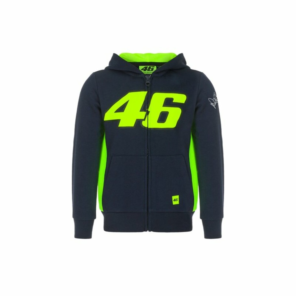 Valentino Rossi dětská mikina s kapucí VR46  -  Classic black 2022 - 1/3