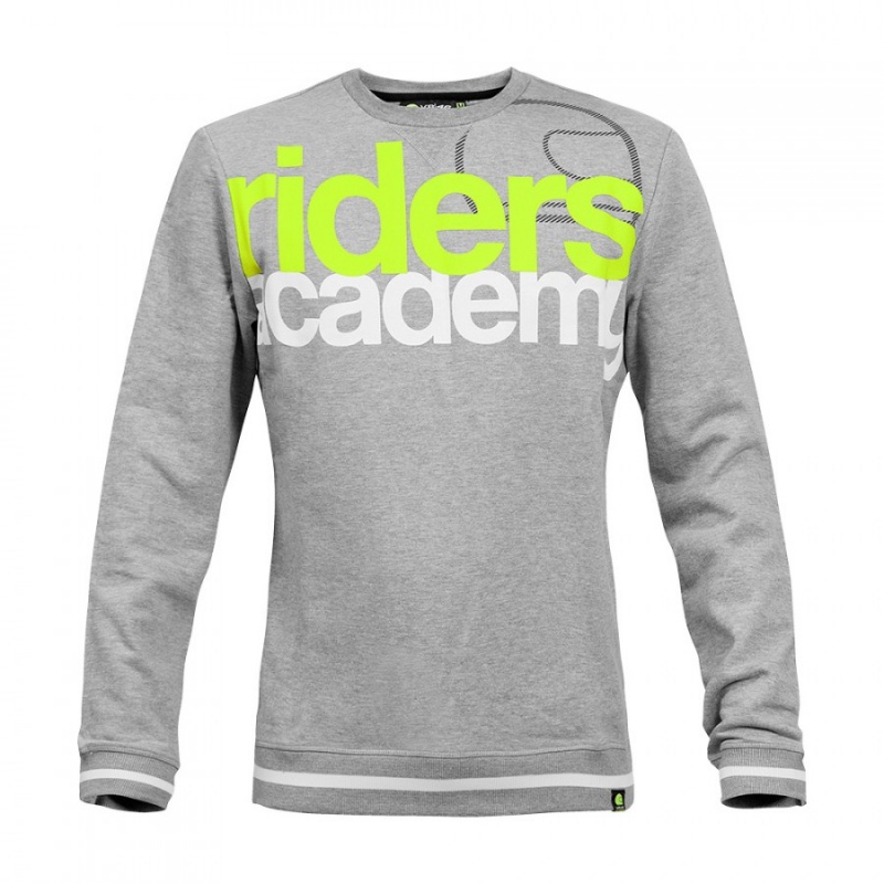 Valentino Rossi pánská mikina Riders Academy grey - S - Valentino Rossi mikiny, bundy