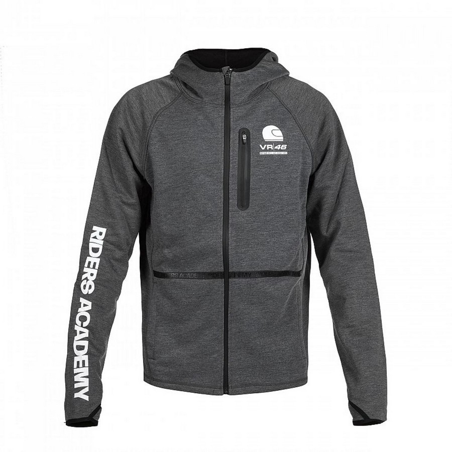 Valentino Rossi pánská mikina s&nbsp;kapucí Riders Academy grey - S - Valentino Rossi mikiny, bundy