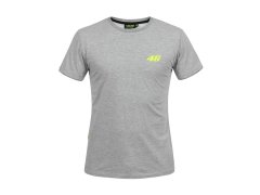 Valentino Rossi pánské tričko grey logo VR46 yellow Core - S