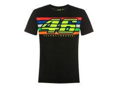 Valentino Rossi pánské tričko black Classic (Stripes) 2019 - XS