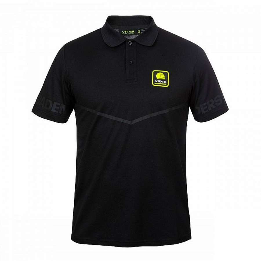 Valentino Rossi pánské polo tričko black helmet Riders Academy - M - Valentino Rossi trička, polo trička, košile