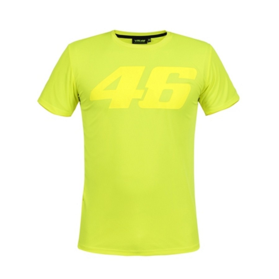 Valentino Rossi pánské tričko VR46 core yellow number yellow - S - Valentino Rossi trička, polo trička, košile