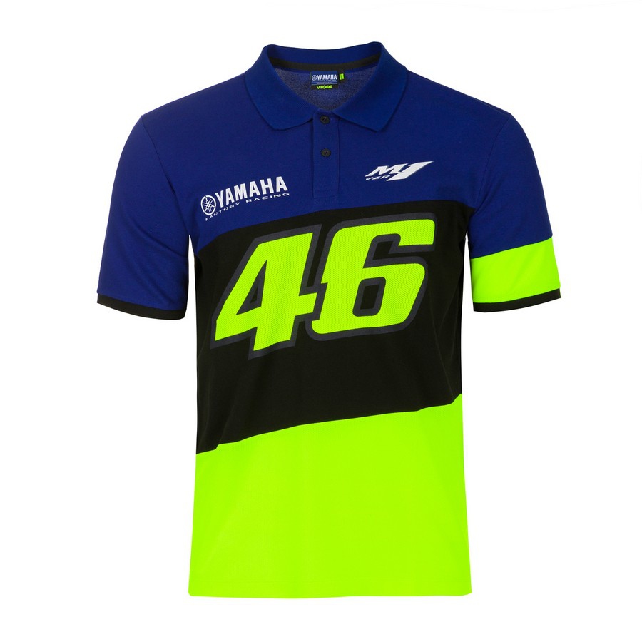 Valentino Rossi pánské polo tričko VR46 - Yamaha Dual 2020 - S - Valentino Rossi trička, polo trička, košile